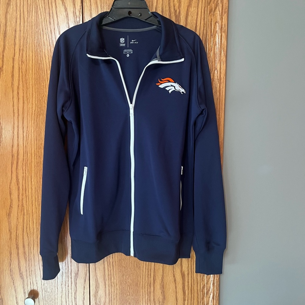 Denver Broncos Navy Blue Zip-Up Jacket